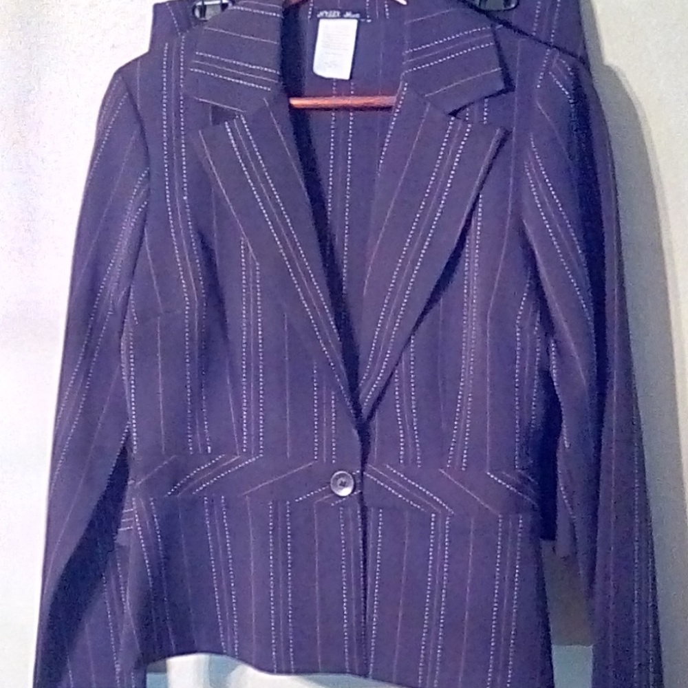 Brown Pin Striped Business Skirt Suit***SOLD****